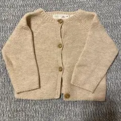 ZARA ベージュ ニットカーディガン 3-6ヶ月