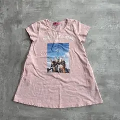 SISTER JENNI ワンピース 120 ピンク 半袖 プリント 女の子