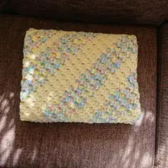 ハンドメイド ひざ掛け ブランケット かぎ編み