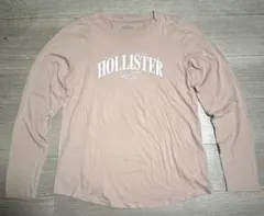 HOLLISTER ホリスター ピンク プリント ロゴ 長袖 Tシャツ
