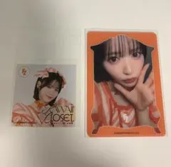 鎮西寿々歌 クリアトレカ＆ステッカー フルーツジッパー