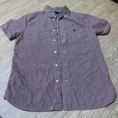 FRED PERRY 半袖シャツ ギンガムチェック Japan Fit