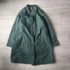 vintage リバーシブル ステンカラーコート 花柄 デザインコート