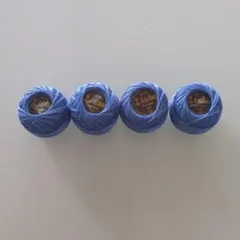 Anchor Pearl Cotton 5g 12 ブルー系 4玉セット