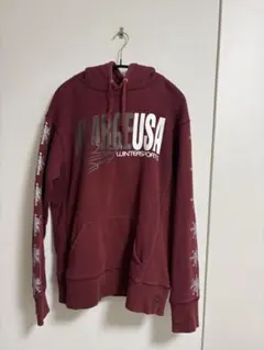 XLARGE バーガンディ パーカー