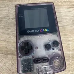 ジャンク品 (起動しません)ゲームボーイカラー 本体 パープル スケルトン