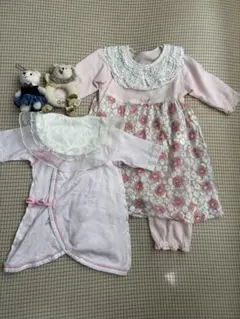 コンビミニ セレモニードレス付 ベビー6点セット 50〜70cm 女の子