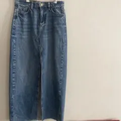 ZARAデニムタイトスカート スリット入り