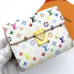 大人気モデル⭐️ルイヴィトン ⭐️ポルトモネ　がま口　マルチカラー　二つ折り財布 超人気モデル⭐️ルイヴィトン ⭐️ポルトモネ がま口 マルチカラー 二