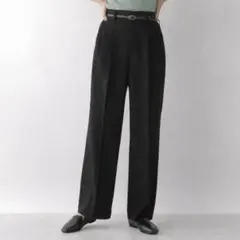 本日限定価格✨グローバルワーク◎ウツクシルエットワイドパンツ　ブラック　M　　黒