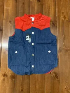 ミッキーマウス　デニム　ベスト　120 ㌢
