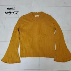 earth music&ecology Mサイズ リブ編み長袖トップス