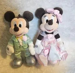 東京ディズニーリゾート ミッキー＆ミニー ぬいぐるみバッジ