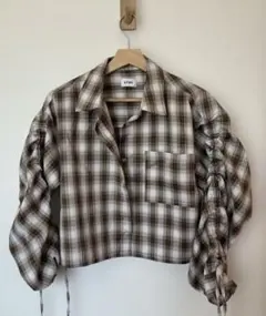 Lovetoxic LTXC ラブトキシック チェック柄クロップドシャツ Mのサムネイル