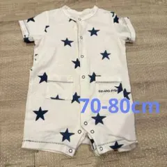 ジェラートピケ ベビー ロンパース 70-80 星柄 半袖 ジェラピケ 美品のサムネイル