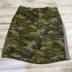 迷彩柄 タイトスカート　GAP カモフラージュ サイドストライプスカート 160