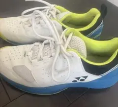 YONEX テニスシューズ 206 ホワイト/ブルー/イエロー