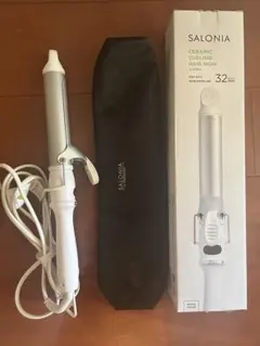 極美品⭐︎サロニア SALONIA セラミックカールアイロン 32mmホワイト