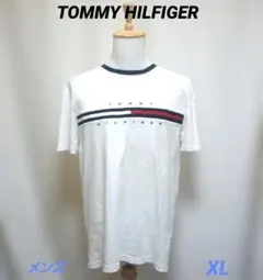 2-45.トミーヒルフィガー Tシャツ 半袖 ホワイト メンズ XLサイズ