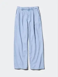 UNIQLO ドレープデニムタックパンツ S