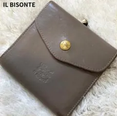 T*O様 【IL BISONTE 】イルビゾンテ がま口二つ折りレザー本革 財布