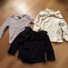 長袖カットソー3点セット 100cm