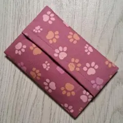 ポケットティッシュケース　☆868　肉球柄
