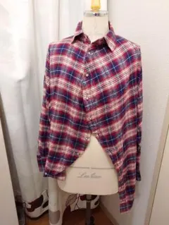 【grandma】ANREALAGE ボールチェックシャツ grandma】ANREALAGE ボールチェックシャツ grandma】ANREALAGE ボール