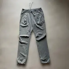グレー ジョガーパンツ ゴムウエスト
