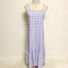 Honeys キャミワンピース ギンガムチェック パープル Sサイズ