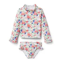新品タグ付き　Janie and Jack セパレート水着　長袖　6才　120