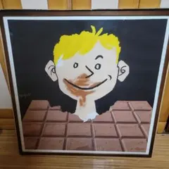 【一点物・希少】うんこりん プリント作品 額装済 フルボッコパンチ展 アート 一点物・希少】うんこりん プリント作品 額装済 フルボッコパンチ展