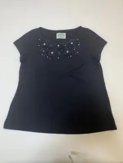tocco closet 半袖Tシャツ ブラック ビジュー装飾のサムネイル