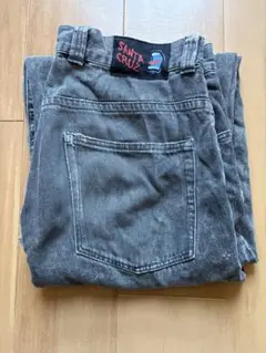 Santa Cruz グレー ワイドレッグデニム L