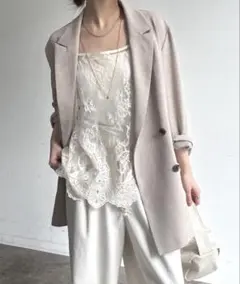DouDou スカラレースキャミ ホワイトのサムネイル