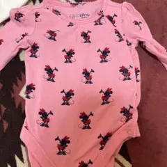 ミニーマウス プリント ピンクロンパース　baby GAP