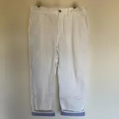 GU ホワイト ロールアップパンツ Mサイズ メンズ