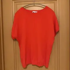 ユナイテッドアローズ バイカラー半袖カットソー ブラウス ピンク 