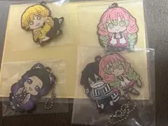 鬼滅の刃 ラバーストラップセット 我妻善逸 胡蝶しのぶ 甘露寺蜜璃 伊黒小芭内