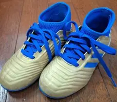 adidas Predator サッカーシューズ ゴールド/ブルー　18cm