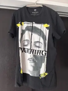 DIESEL メンズ Tシャツ S ブラック ビッグロゴT 薄手