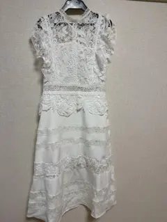 エレガントホワイトドレス Mサイズ