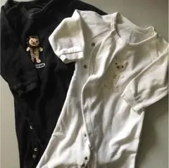 コムサロンパース  白黒