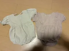 ベビー ロンパース 2枚セット 女の子 夏 73cm 80cm 半袖