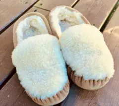 美品 EMU Australia CAIRNS REVERSE FUR モカシン