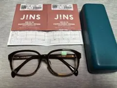 JINS -2.00 調光レンズ メガネ ブラウンフレーム