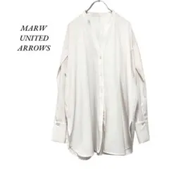 MARW UNITED ARROWS　タックスリーブシャツ　白