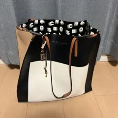 MARC JACOBS トートバッグ 黒/白/ベージュ