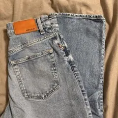 MOUSSY ライトブルー ストレートデニム