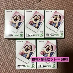 FUJIFILM instax mini チェキフィルム 5箱